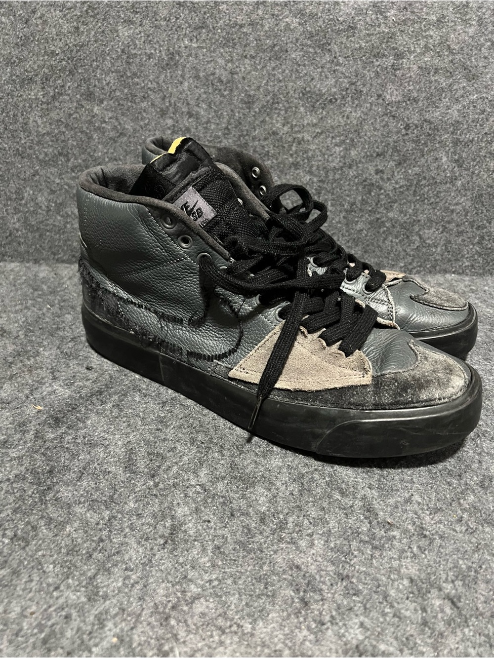 Nike Black and Gray High-Top Sneakers